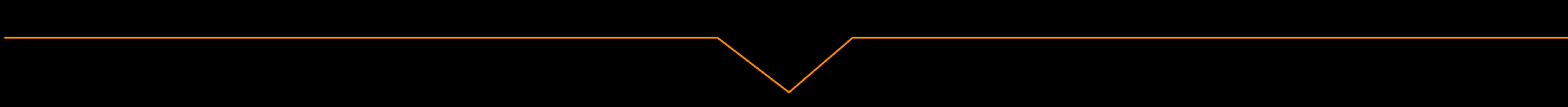 an image of an orange line pointing down